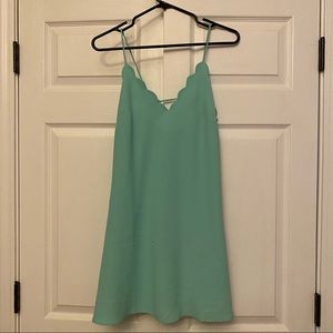 Scalloped Slip Dress